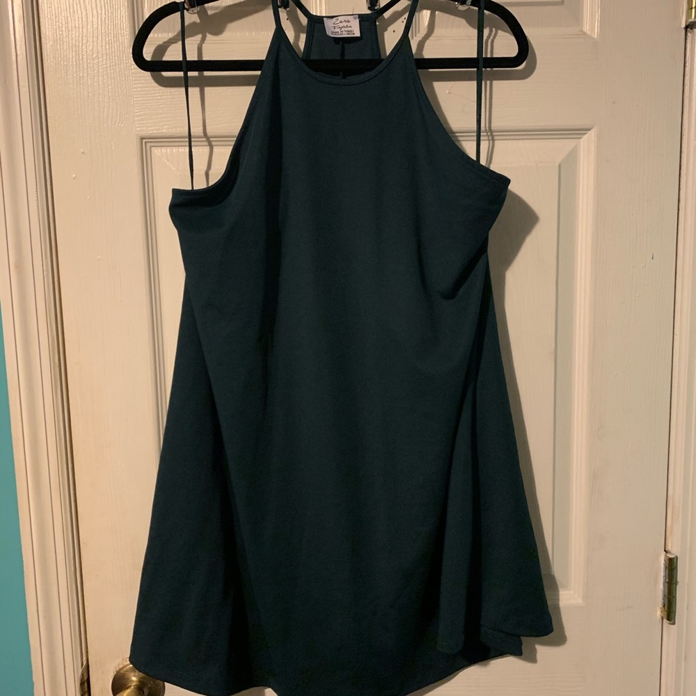 Zara peacock blue dress✨
